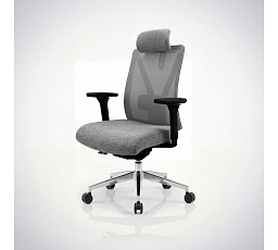 Ergonomická kancelárska stolička sivá so sieťovinou VECTOT