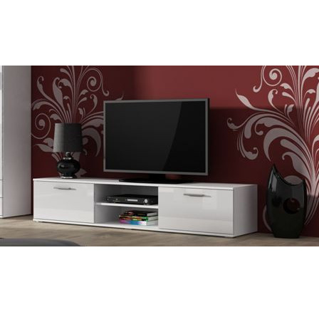 TV komoda SOHO 180, biela/biela lesk TV komoda SOHO 180, biela/biela lesk