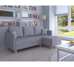 Rohová sedacia súprava Oliver UNI šedohnedá