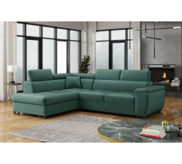 Rohová sedacia súprava Wiliam L tyrkysová