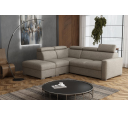 Sedacia súprava Petrit IX ľavá Aragon hnedošedá