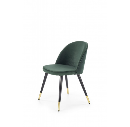Jedálenská stolička K315, čierna/zlatá/zelená