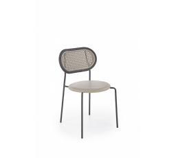 Jedálenská stolička K524, sivá/čierna
