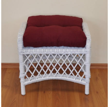 stolička Florida biely vankúš bordó stolička Florida biely vankúš bordó