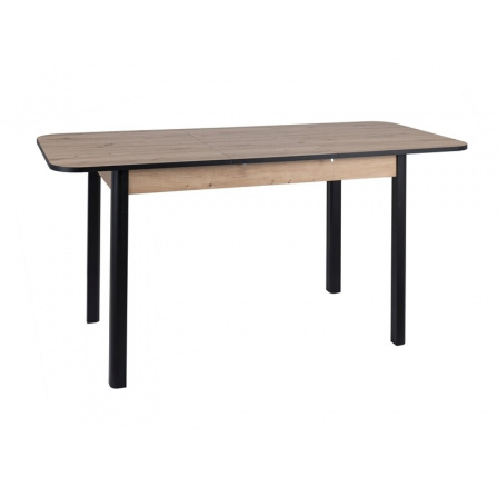 STÔL DIEGO II DĽB ARTISAN / ČIERNA 105(140)X65 STÔL DIEGO II DĽB ARTISAN / ČIERNA 105(140)X65