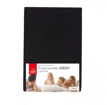 Plachta JERSEY čierna - 80 x 200