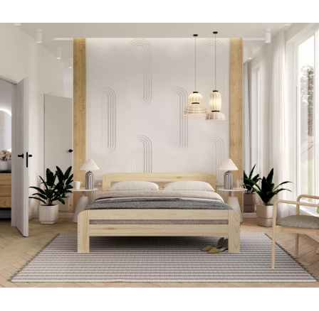 Posteľ OREGON borovica 180x200