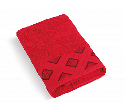 Froté uterák Diamant 50x100cm 500g červený