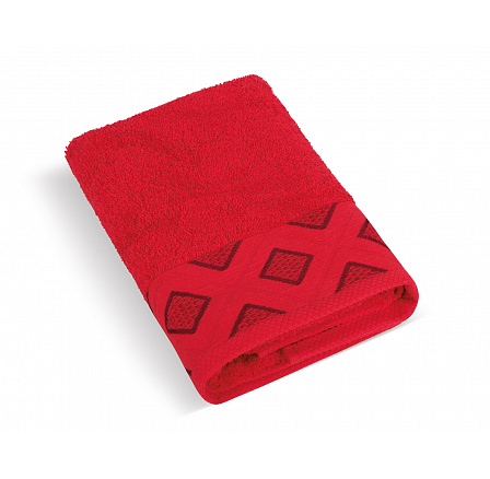 Froté uterák Diamant 50x100cm 500g červený