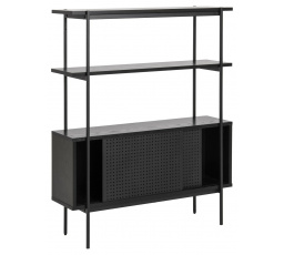 Regál so skrinkou Angus čierny