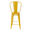 Hoker Paris Back 66cm žltý inšpirovaný Tolix