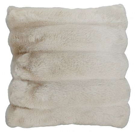 Polštář s výplní - umělá kožešina, 100% polyester, khaki, 45 x 45 cm Polštář s výplní - umělá kožešina, 100% polyester, khaki, 45 x 45 cm