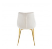 Stolička velvet béžová / zlaté nohy J262-1