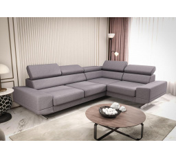 Rohová sedacia súprava MILANO II - béžová, pravá