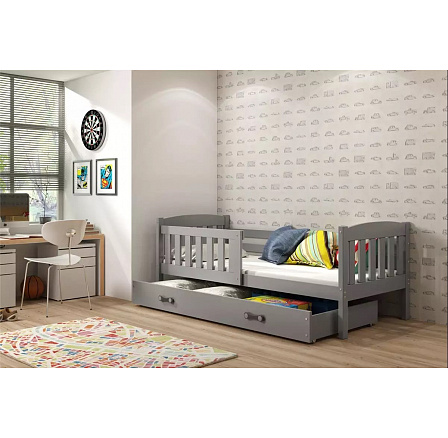 Posteľ Kuba 90x200 grafit/grafit Posteľ Kuba 90x200 grafit/grafit