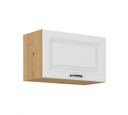 Kuchynská horná skrinka STIPE 60 GU 36 1F, Biela/Dub artisan