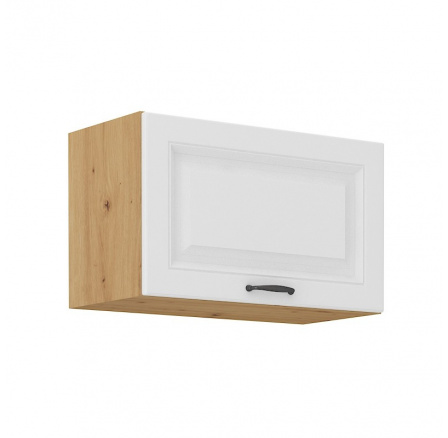 Kuchynská horná skrinka STIPE 60 GU 36 1F, Biela/Dub artisan
