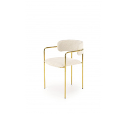 Jedálenská stolička K537, krémová/zlatá