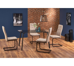 Jedálenský stôl TRAX, dymová/čierna