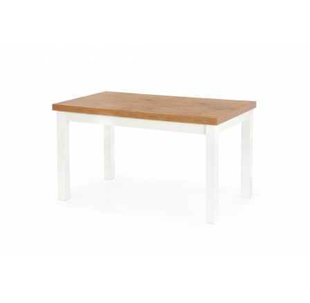 Jedálenský stôl TIAGO 140-220, dub lancelot/biela