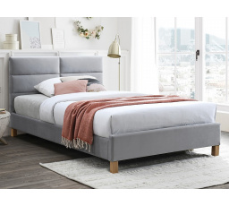 Posteľ SIERRA VELVET 120x200 cm, Sivý Bluvel 03