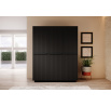Šatní skriňa Nicole, čierny mat