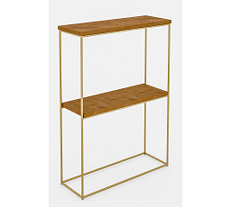 Konzola Velo Zlatý+Dub Lancelot