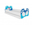 Posteľ s matracom a zásuvkou BEAR BLUE 140x70 Modrá
