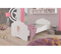 Posteľ s matracom CASIMO GIRL WITH WINGS 160x80 Biela