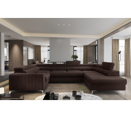 Rohová sedacia súprava v tvare U LOUIS, Nube 22 Pravá