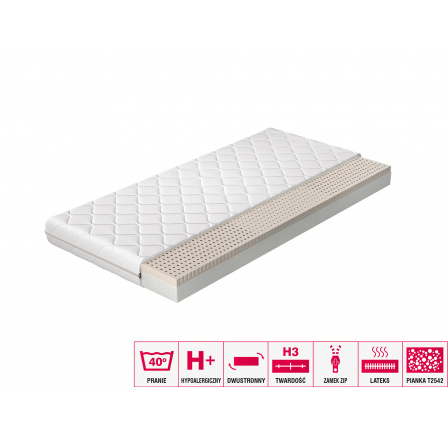 Latexový matrac Moska 200x200 Hypoalergénny poťah Microfibre