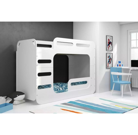 Poschodová posteľ Biela MAX 2 Biela 80 X 200