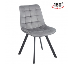 Stolička velvet sivá KO265-FXJG