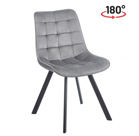 Stolička velvet sivá KO265-FXJG Stolička velvet sivá KO265-FXJG
