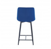 Barová stolička H1-FX, modrá / čierna