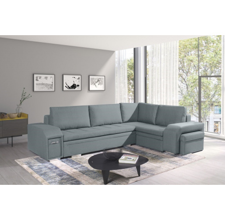 Rohová sedacia súprava Alana P sv.sivá