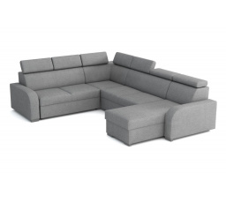 Rohová sedacia súprava v tvare U Nórsko sv.šedá
