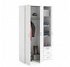 Šatní skriňa SID 3d3s (70409), Biela