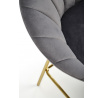 Barová stolička H112, Sivá/Zlatá