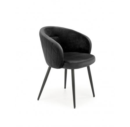 Jedálenská stolička K430, čierna/čierna