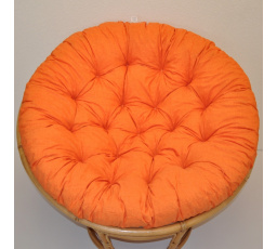 Vankúš deluxe pre kreslo papasan 100 cm - látka oranžová