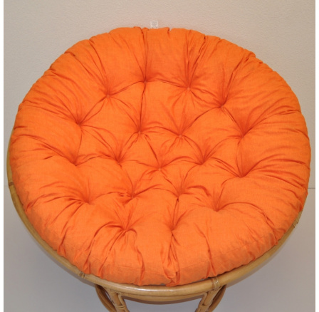 Vankúš deluxe pre kreslo papasan 100 cm - látka oranžová