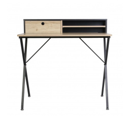 Biurko Cambridge naturalne/ czarne