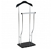 Nemý sluha, výška 108 cm, MDF - čierny matný lak, kov - chróm, nosnosť 5 kg
