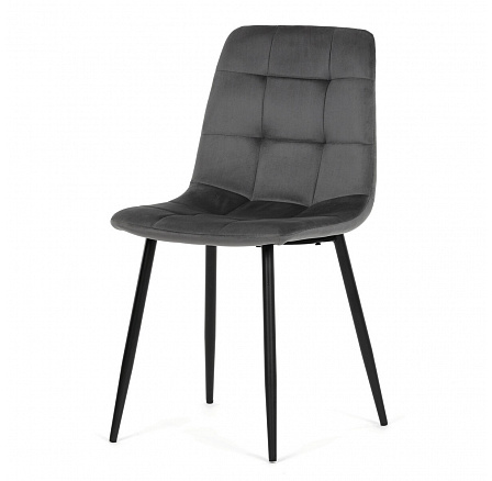 Jídelní židle, šedá, sametová látka, CT-V5081 GREY4 Jídelní židle, šedá, sametová látka, CT-V5081 GREY4