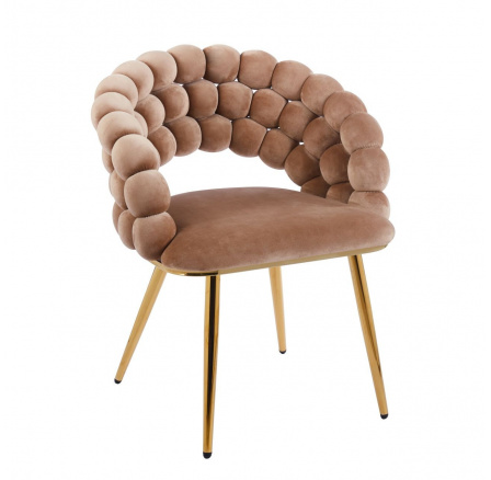 Stolička velvet cappuccino K20-FXJG G Stolička velvet cappuccino K20-FXJG G
