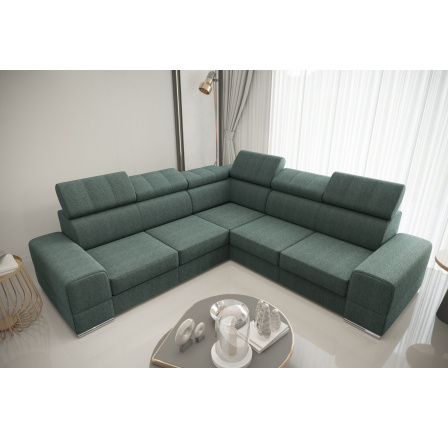 Rohová sedacia súprava ROYAL MAX 286×286 - mätová, pravá