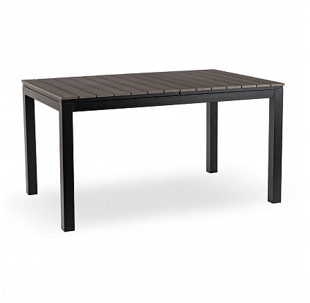 Záhradný stôl ARGOS 140-180 cm Tmavo šedý Dub/Čierny