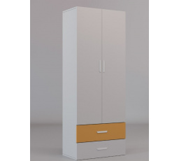 Šatní skriňa LUMIK 2DS Kašmír Žltá Curry