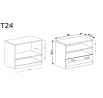 TV stolík Tadeusz T24 Dub Lefkas